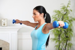 exercising at home